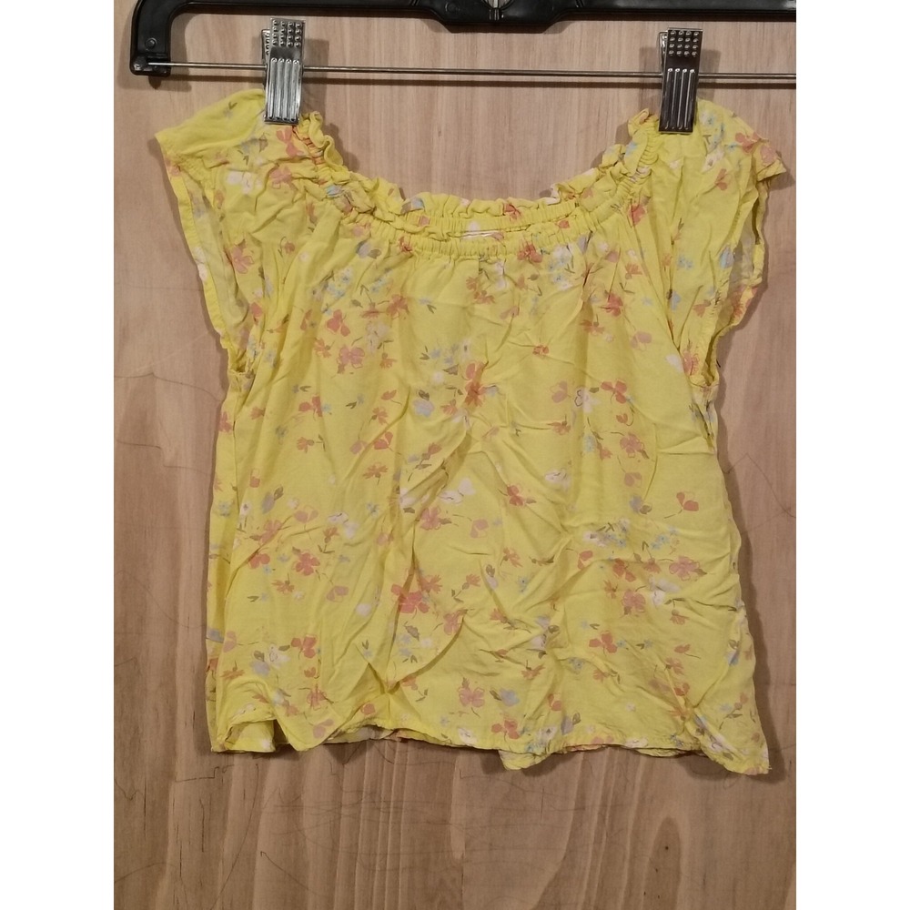 Oshkosh B'Gosh Baby Girls Yellow Floral Top Size 3T Made In Vietnam.